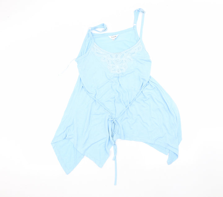 Simply Be Womens Blue Basic Blouse Size 12