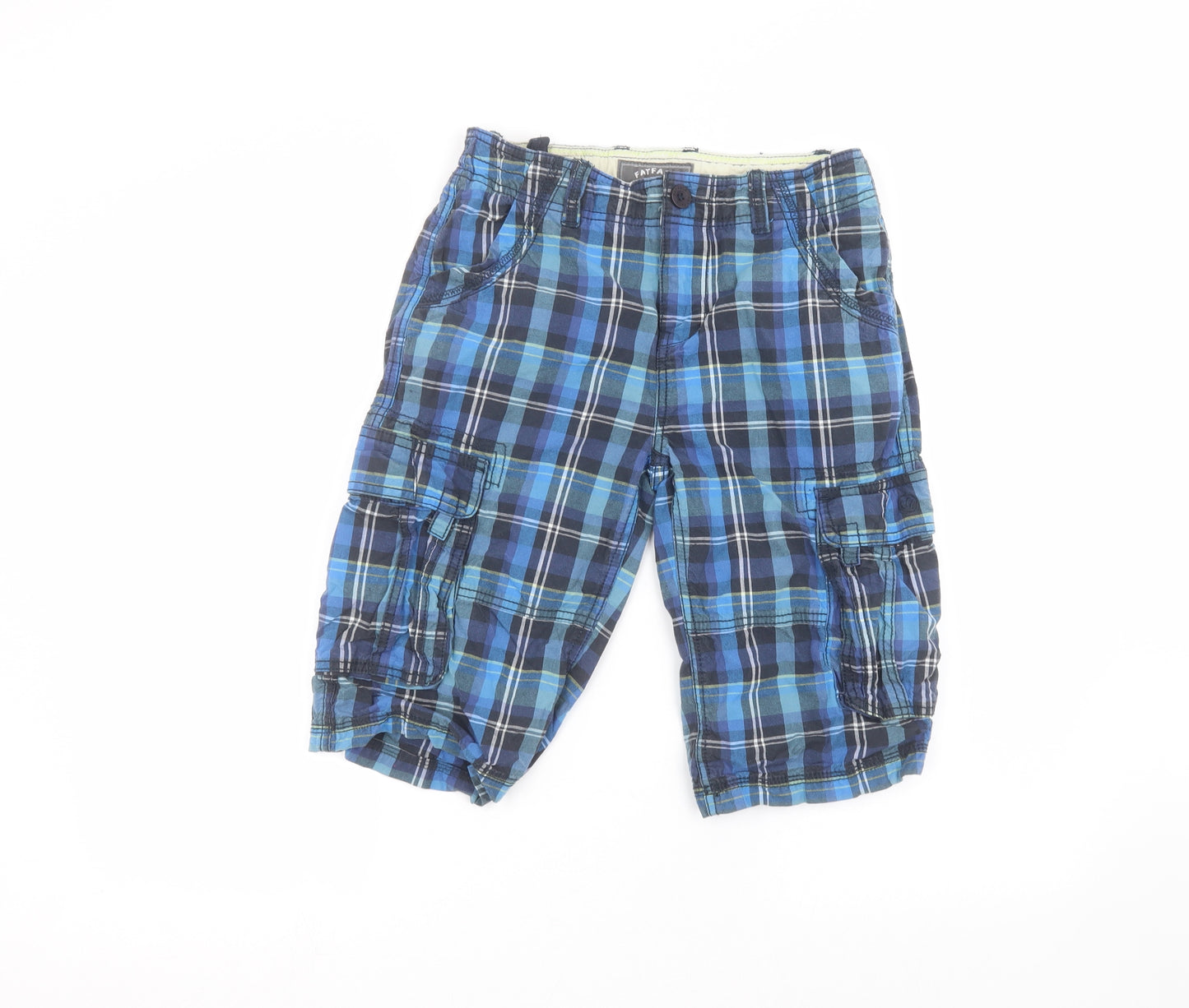 Fat Face Boys Blue Striped  Cargo Shorts Size 12-13 Years