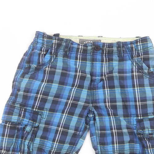 Fat Face Boys Blue Striped  Cargo Shorts Size 12-13 Years
