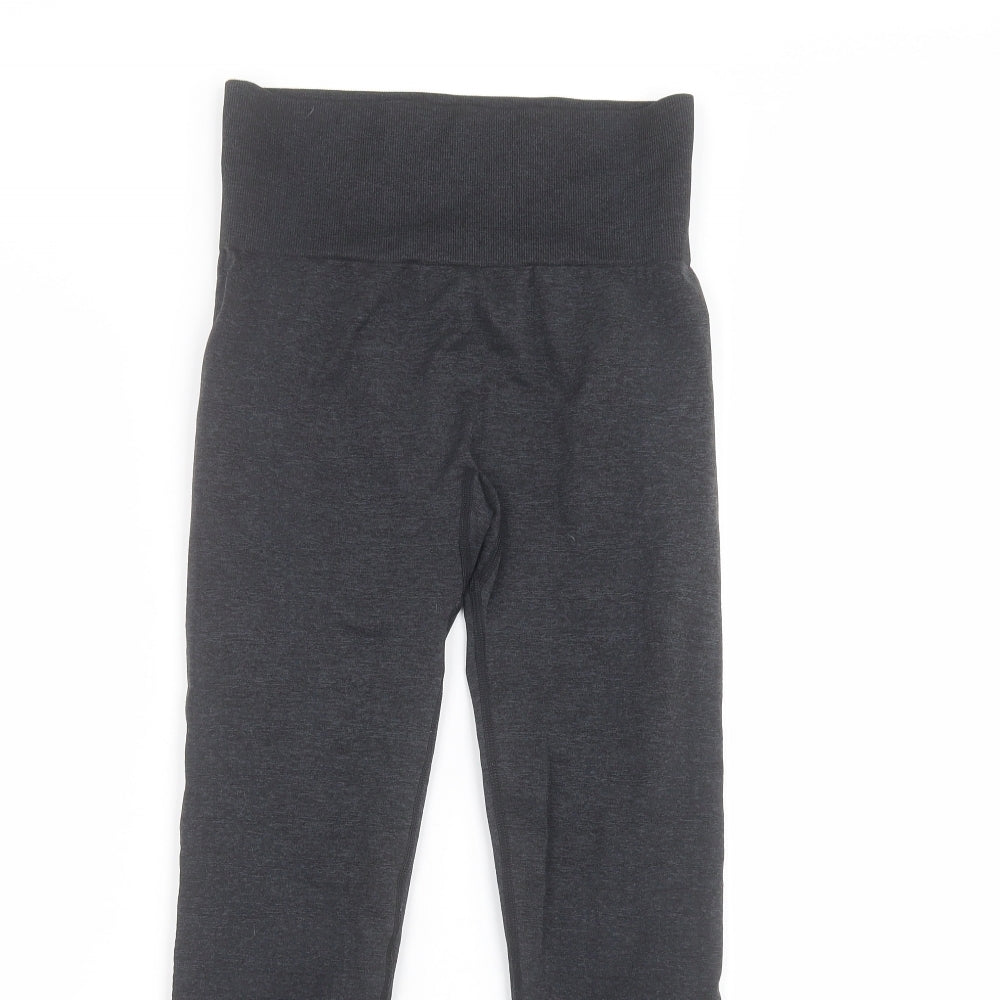 Preworn Girls Black   Jegging Trousers Size 12-13 Years