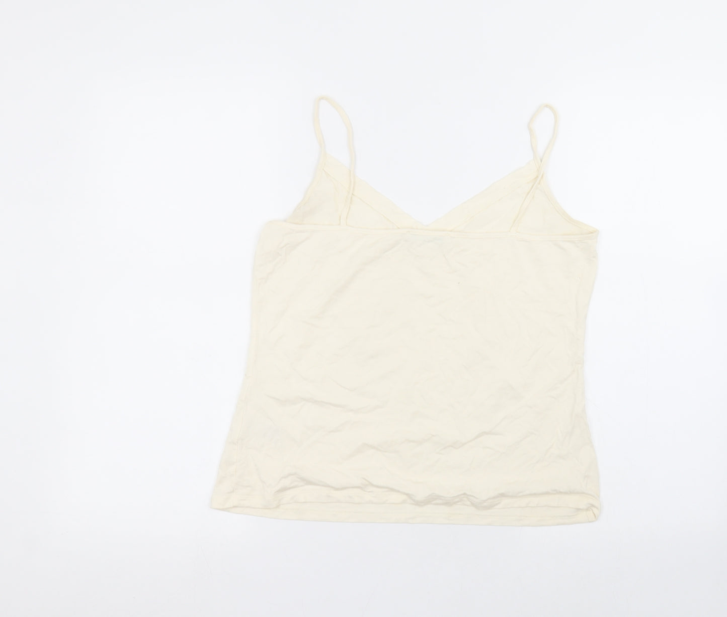 Marks and Spencer Womens Beige   Basic T-Shirt Size 14