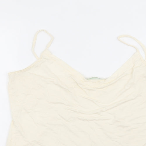 Marks and Spencer Womens Beige   Basic T-Shirt Size 14