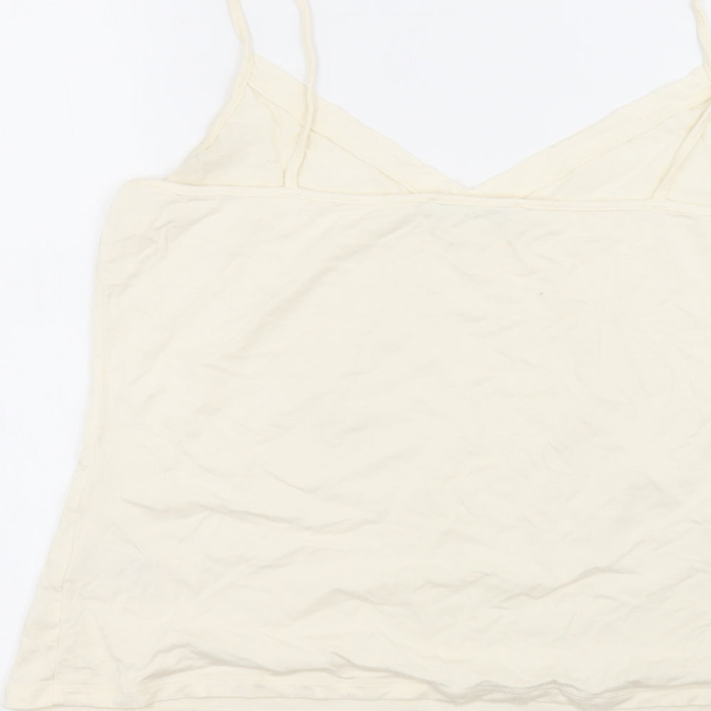 Marks and Spencer Womens Beige   Basic T-Shirt Size 14