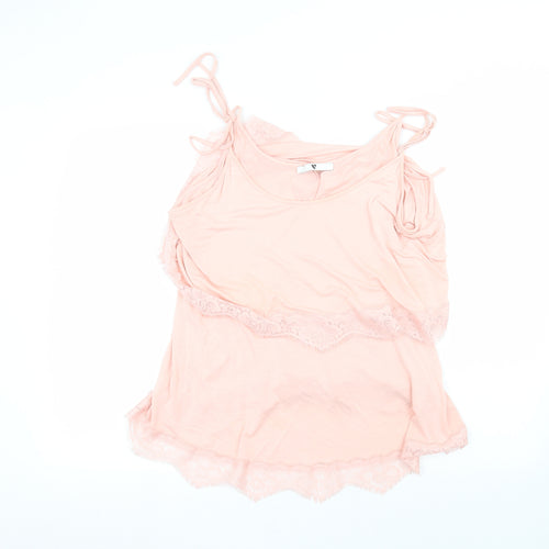 Very Womens Pink   Basic T-Shirt Size 16