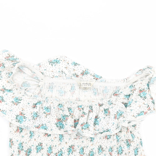 Miss Selfridge Womens White   Basic T-Shirt Size M