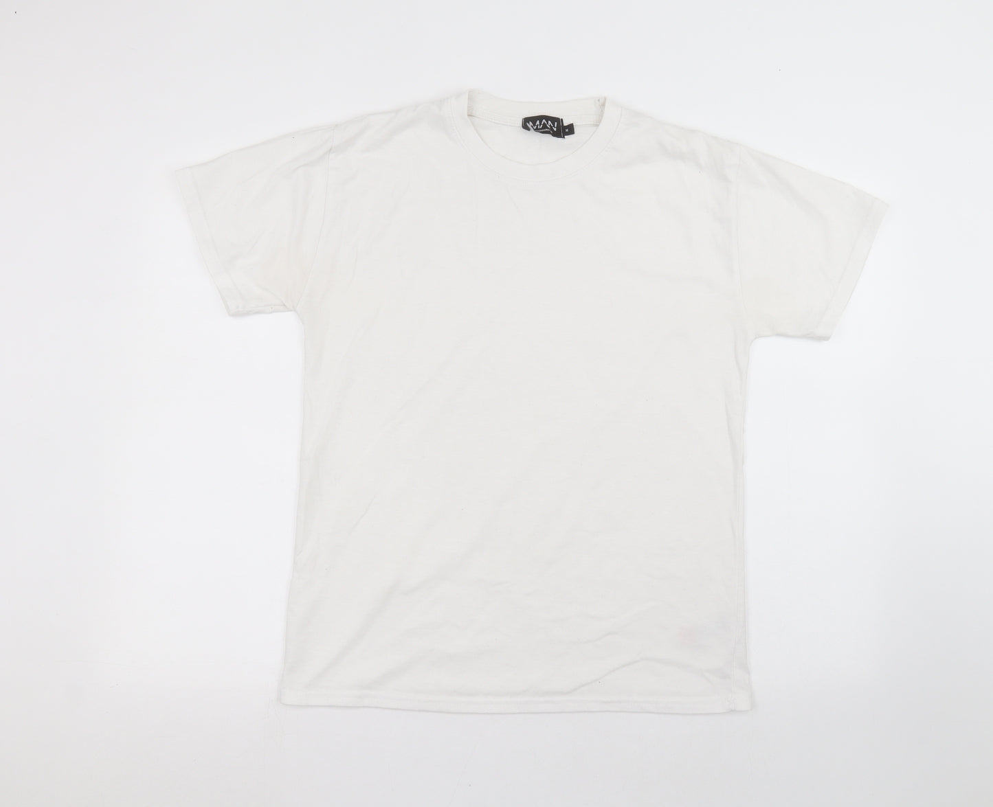 Boohoo Mens White    T-Shirt Size M
