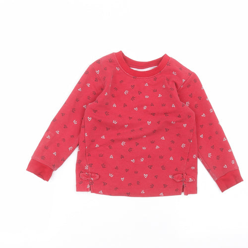 Matalan Boys Red   Pullover Jumper Size 2-3 Years