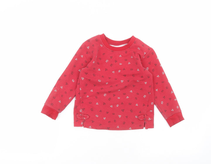 Matalan Boys Red   Pullover Jumper Size 2-3 Years