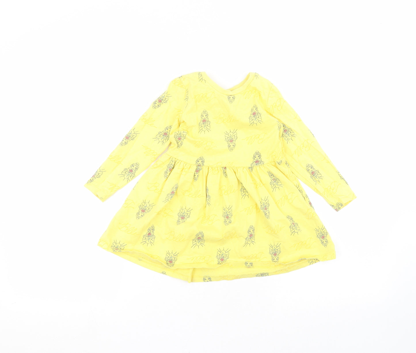 George Girls Yellow   A-Line  Size 2-3 Years