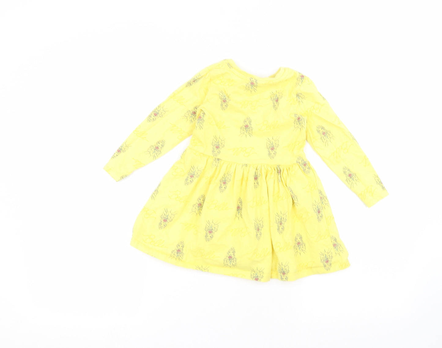 George Girls Yellow   A-Line  Size 2-3 Years