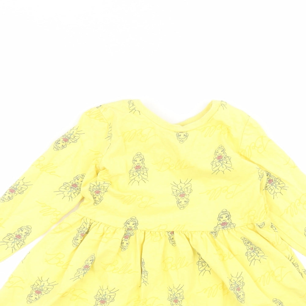 George Girls Yellow   A-Line  Size 2-3 Years