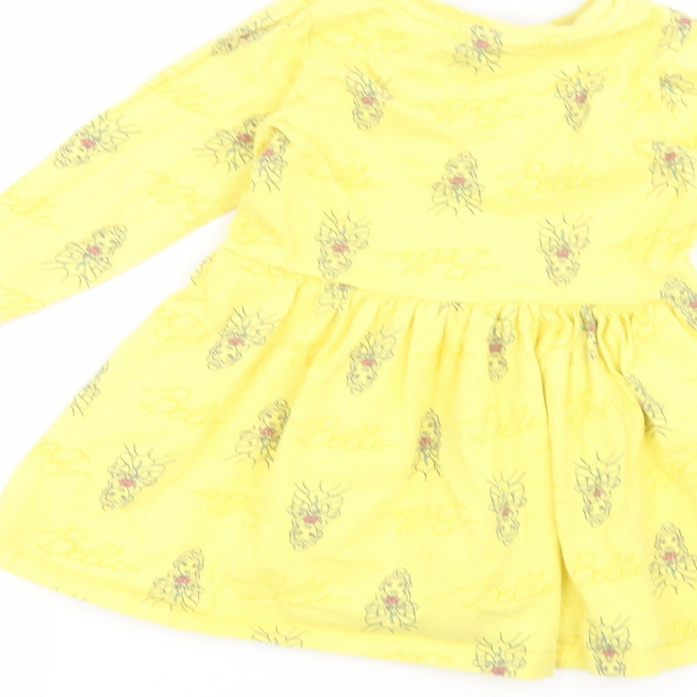 George Girls Yellow   A-Line  Size 2-3 Years