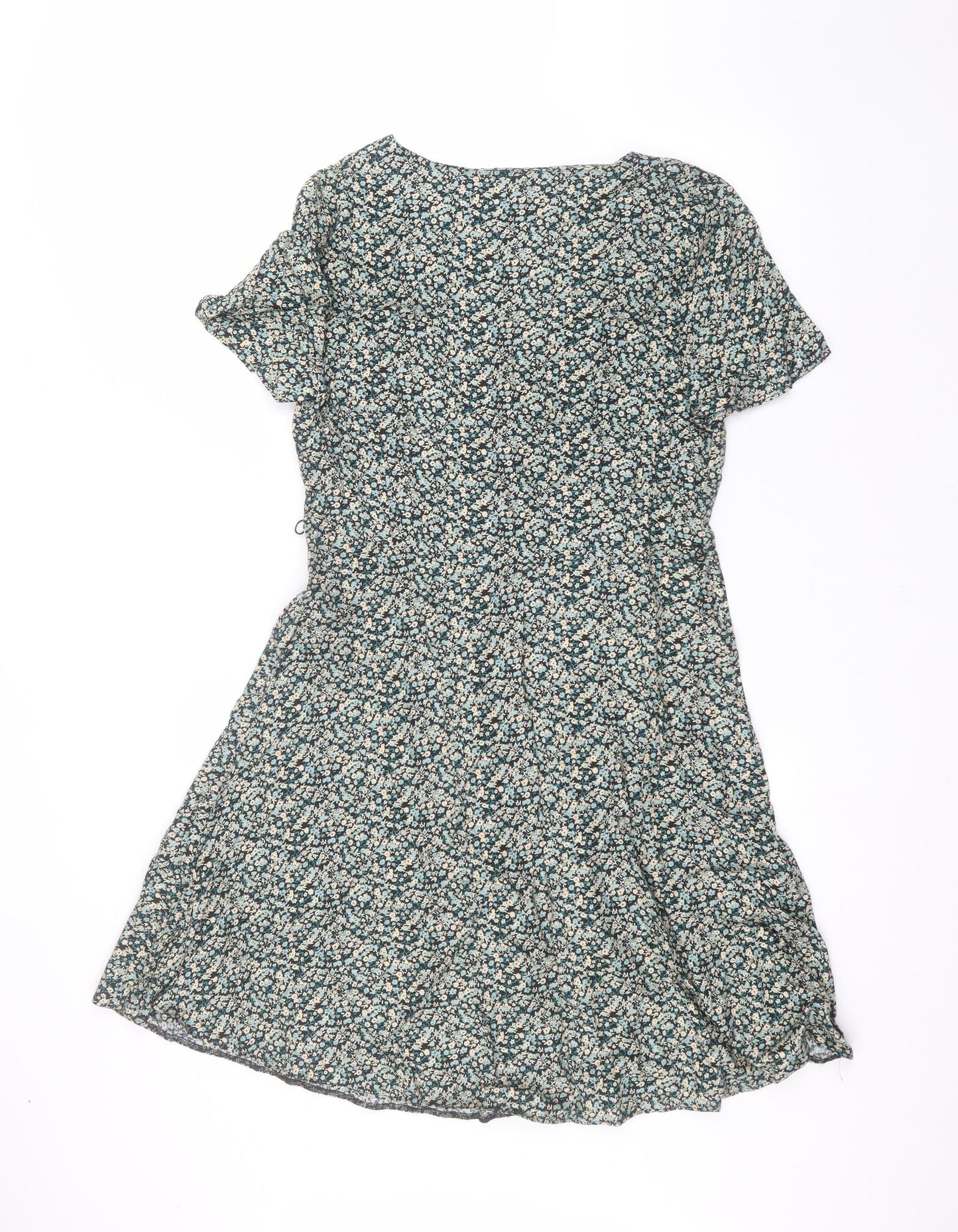 TU Womens Green Floral  A-Line  Size 12