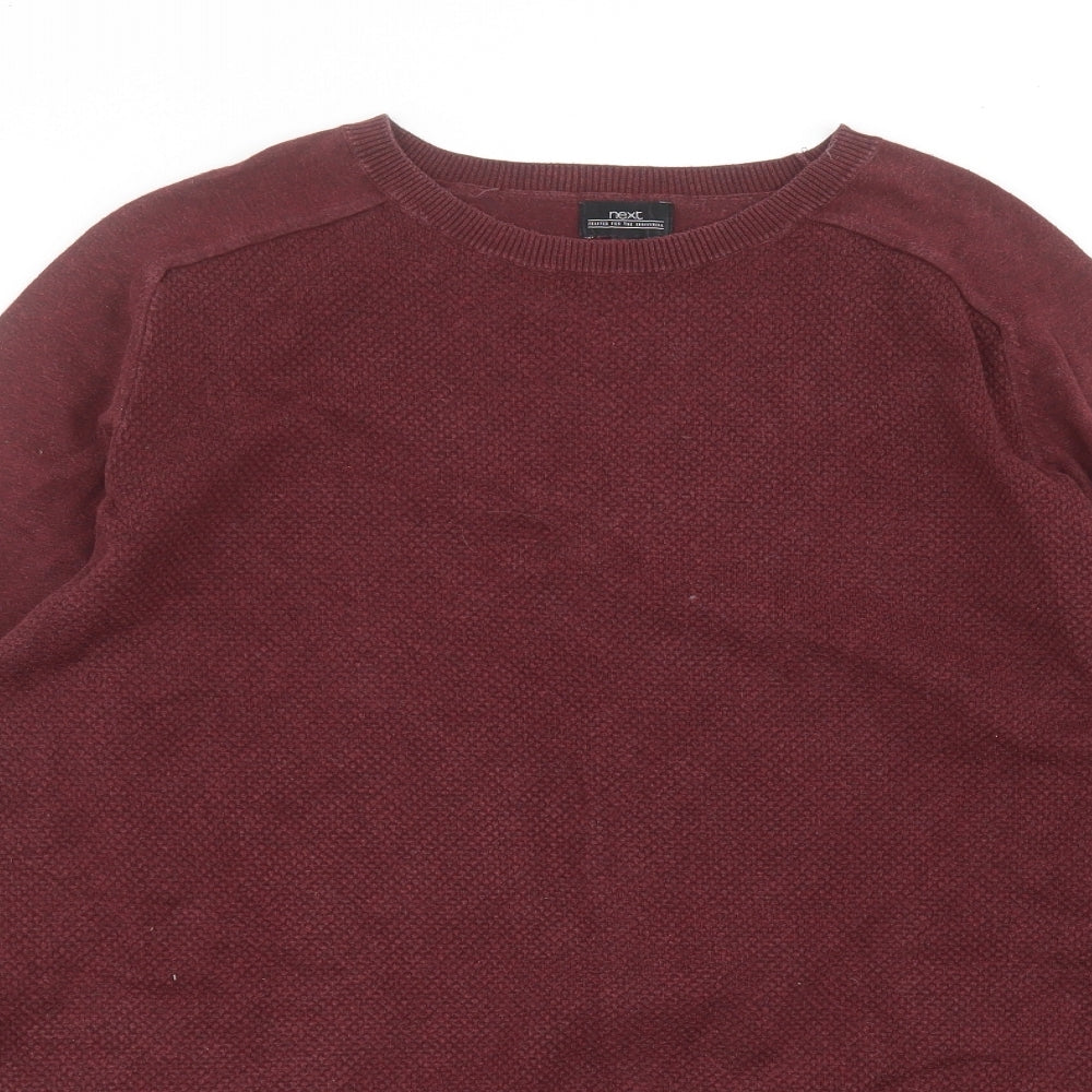 NEXT Mens Red   Pullover Jumper Size L