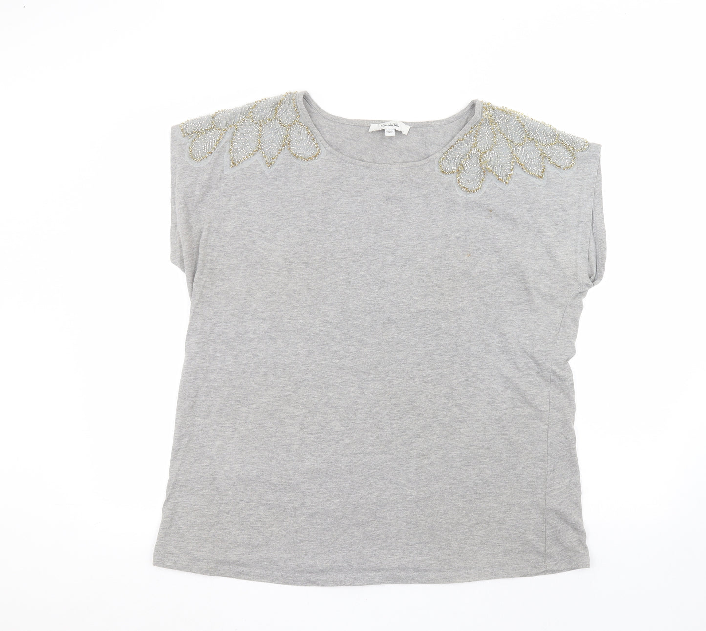 Simply Be Womens Grey   Basic T-Shirt Size 16