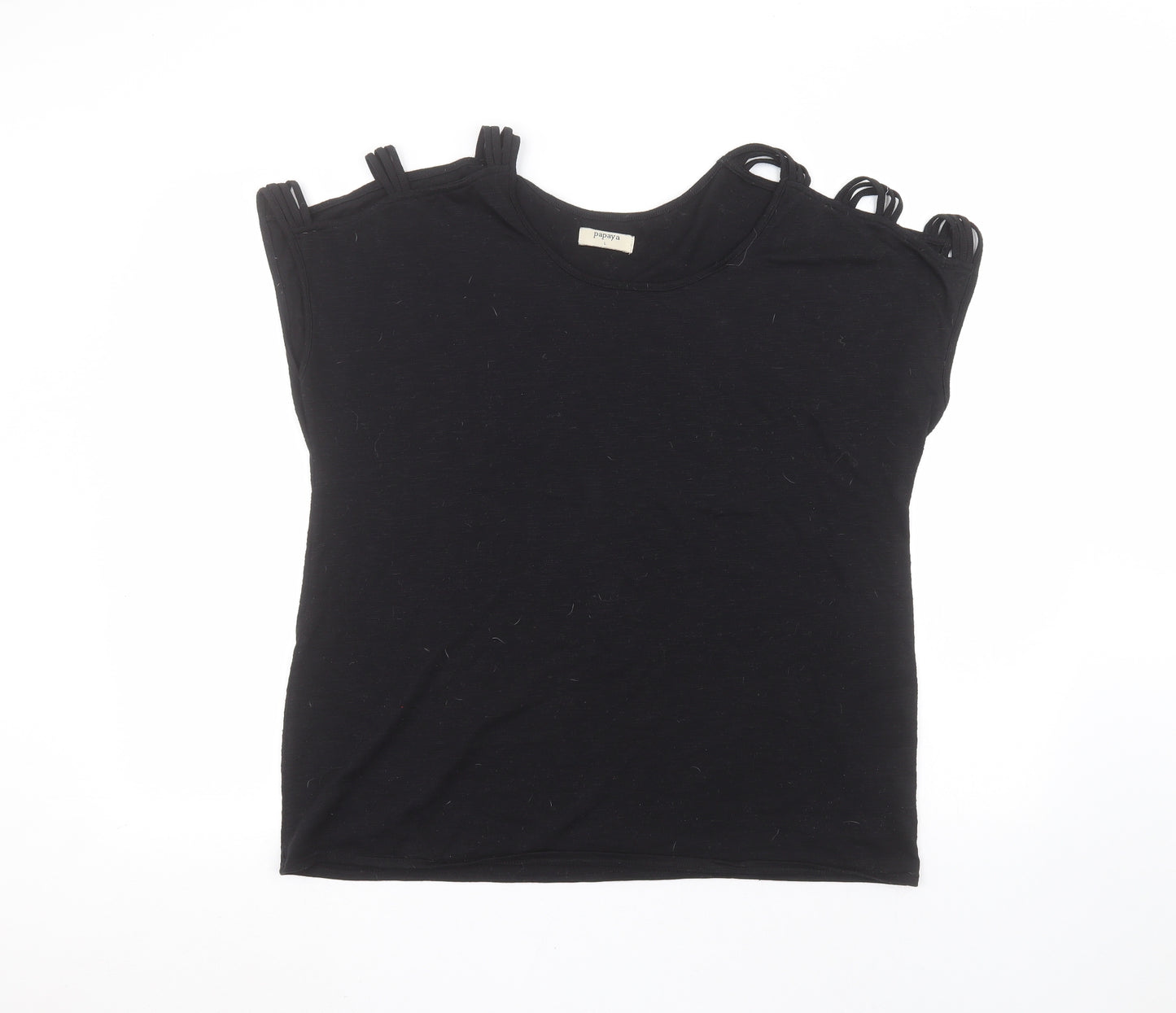 Matalan Womens Black   Basic T-Shirt Size L
