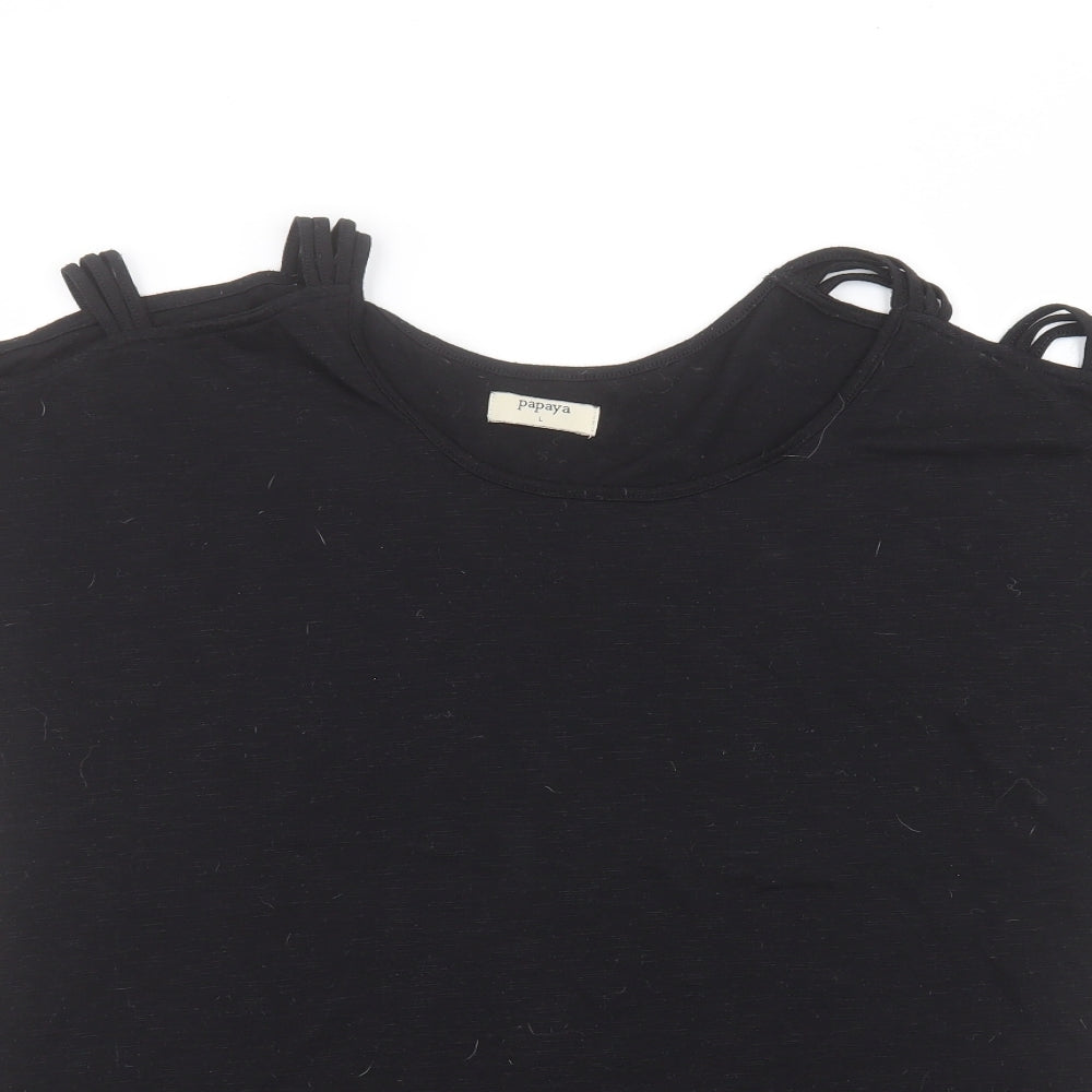 Matalan Womens Black   Basic T-Shirt Size L