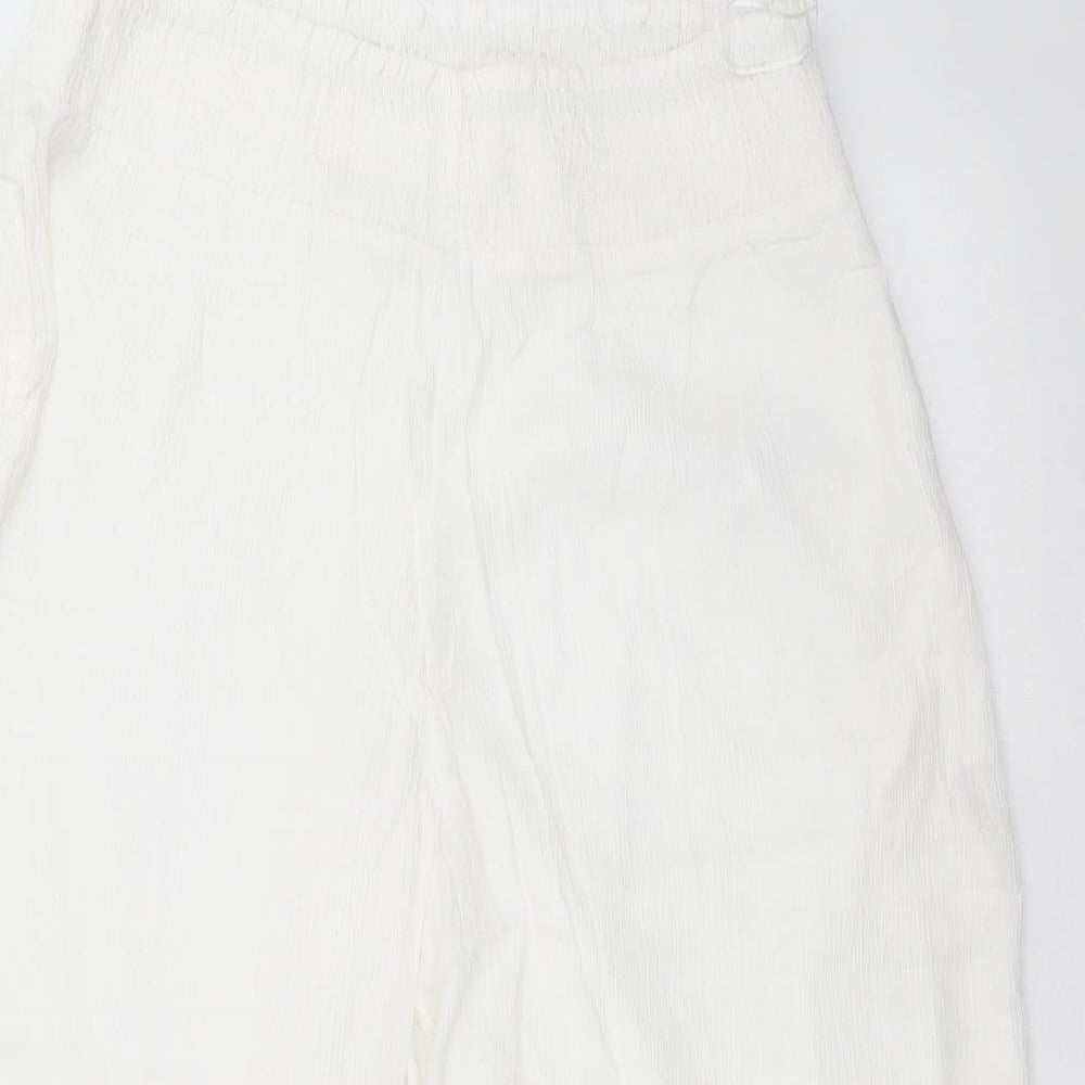 capsule  Womens White   Cropped Trousers Size 16 L23 in