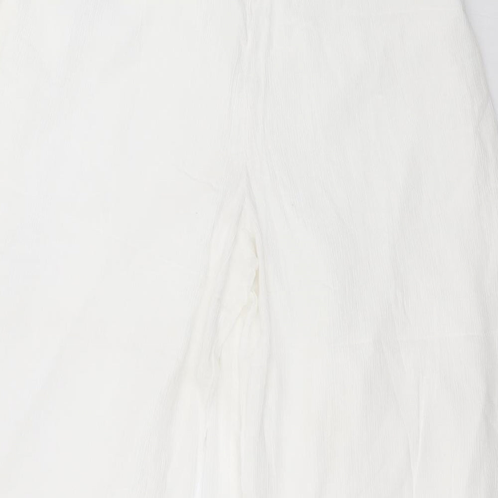 capsule  Womens White   Cropped Trousers Size 16 L23 in