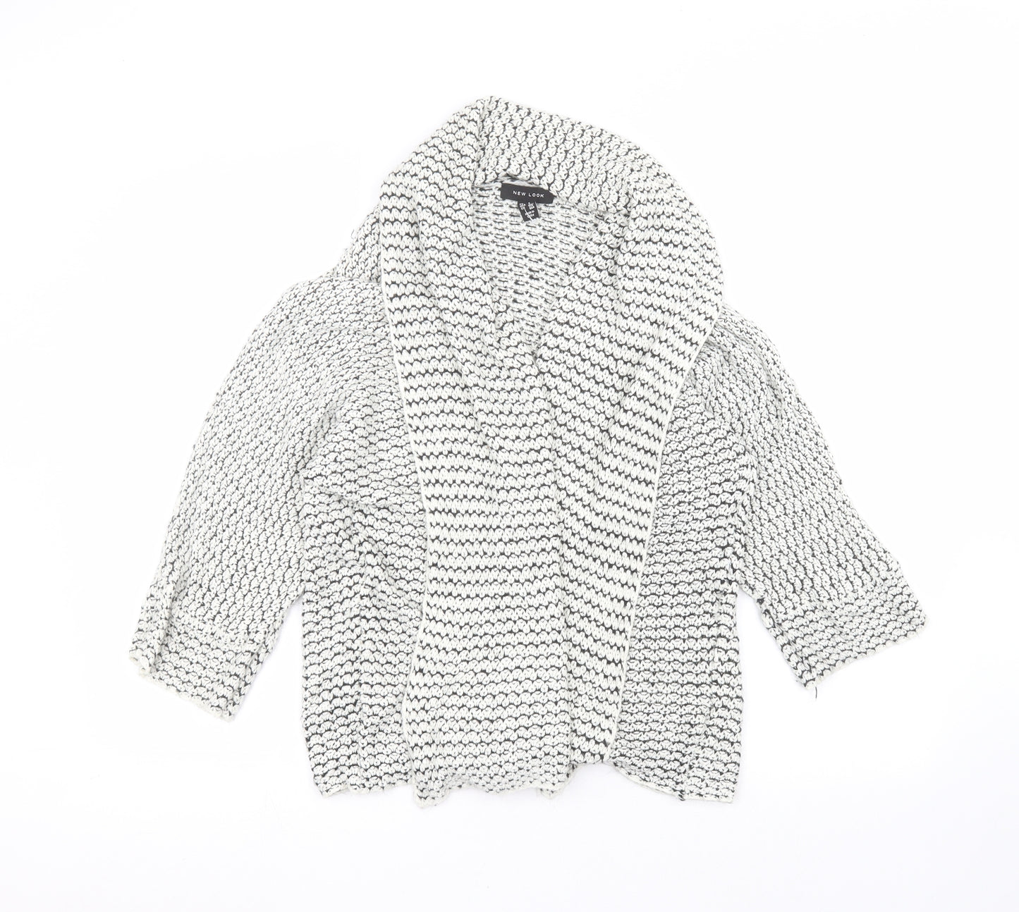 New Look Womens White   Cardigan Jumper Size S