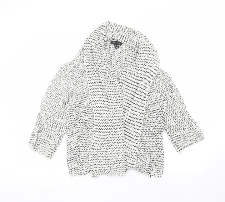 New Look Womens White   Cardigan Jumper Size S