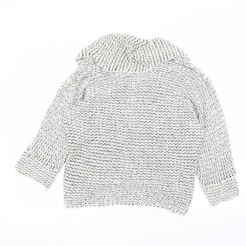 New Look Womens White   Cardigan Jumper Size S