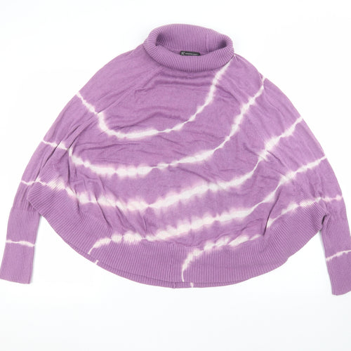 INC International Concepts Womens Purple Striped  Pullover Jumper Size XL
