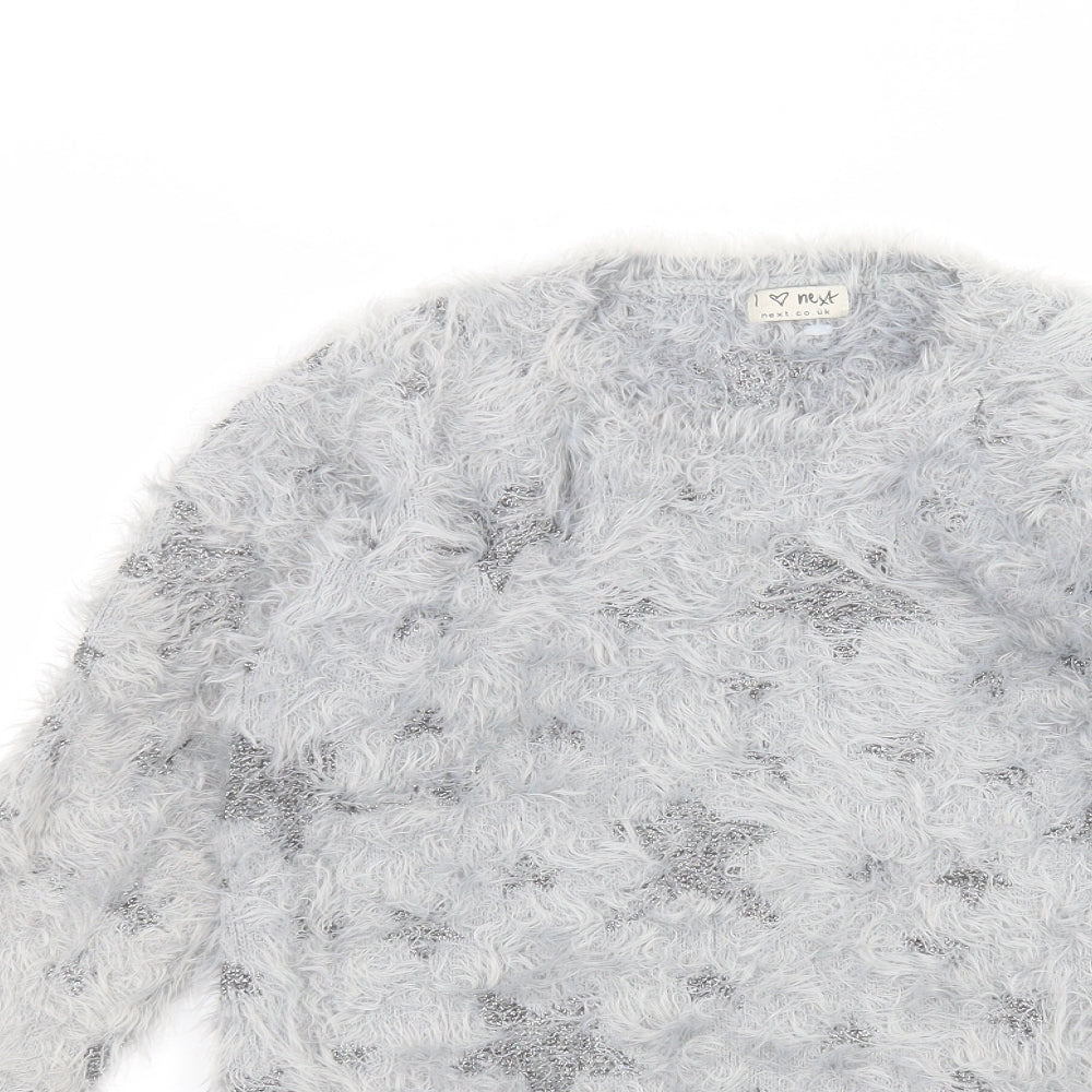 NEXT Girls Grey   Pullover Jumper Size 11 Years