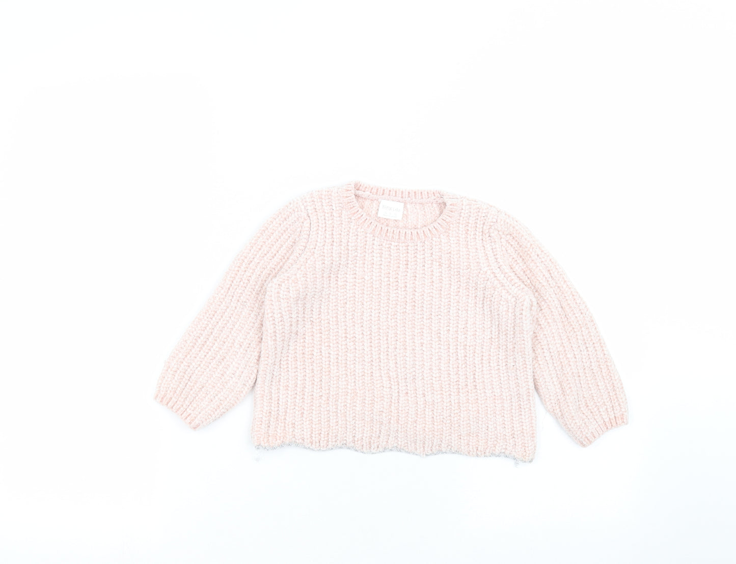 F&F Girls Pink   Pullover Jumper Size 3-4 Years