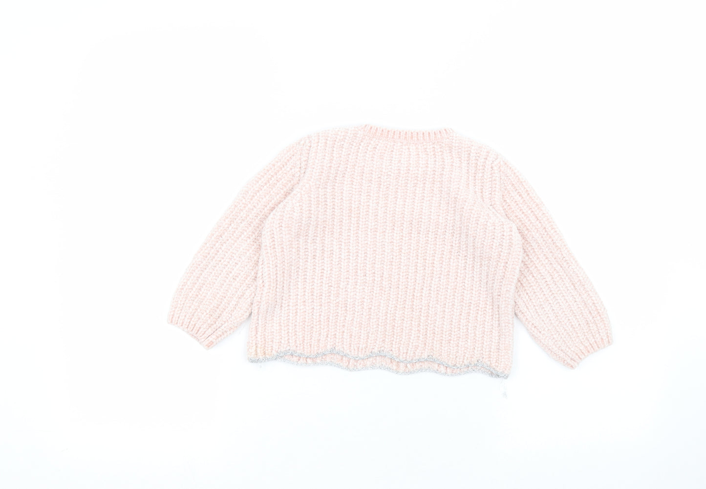 F&F Girls Pink   Pullover Jumper Size 3-4 Years