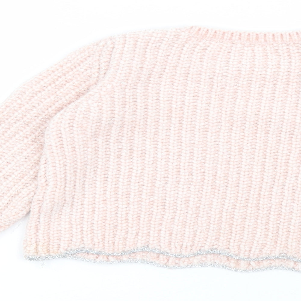 F&F Girls Pink   Pullover Jumper Size 3-4 Years