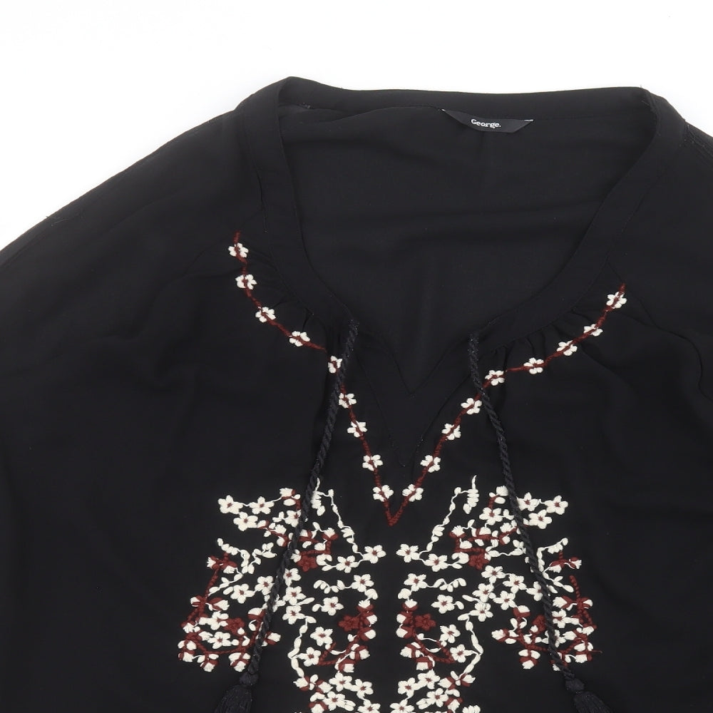 George Womens Black   Basic Blouse Size 18