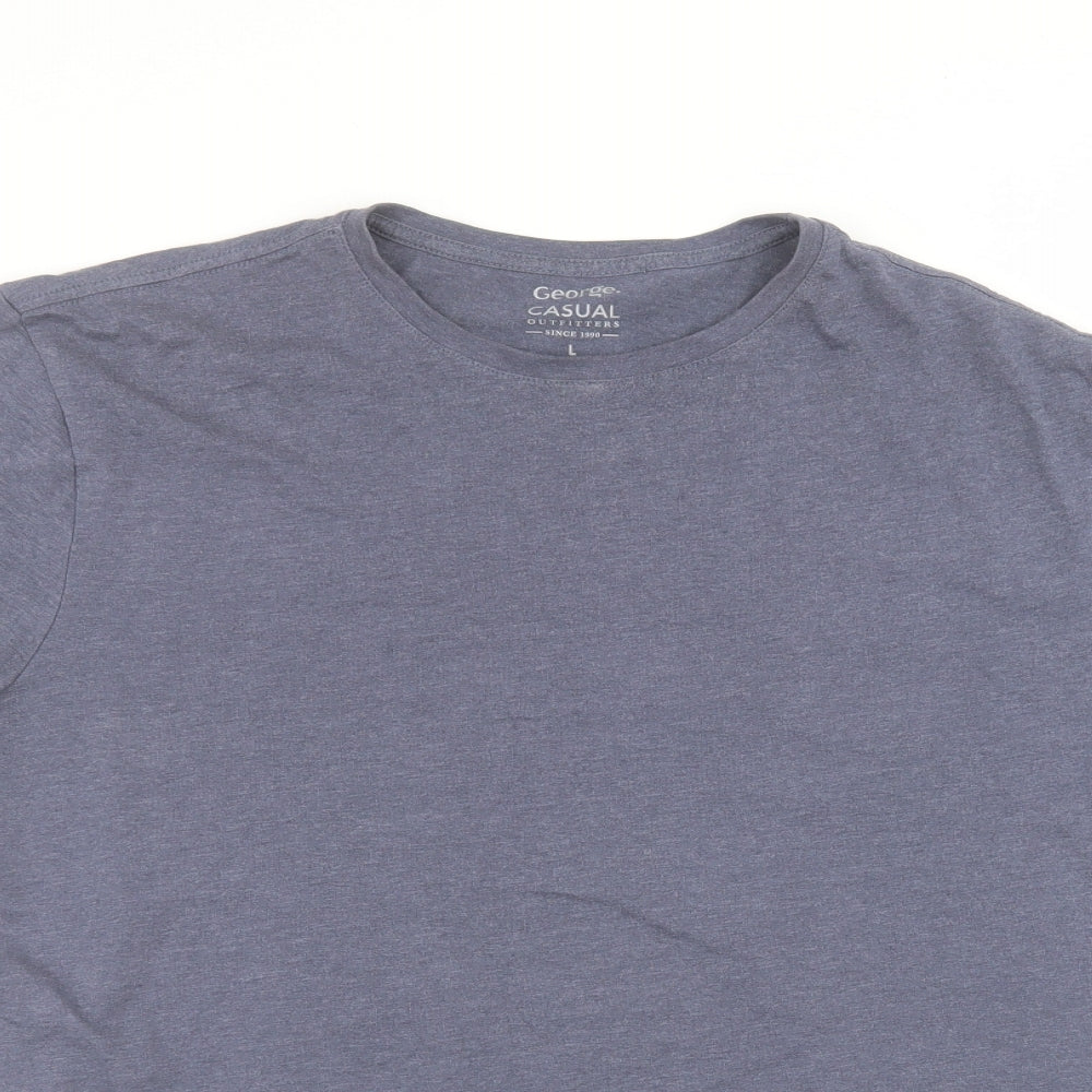 George Mens Blue    T-Shirt Size L