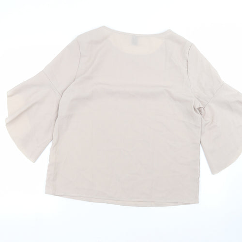 SheIn Womens Beige   Basic Blouse Size L