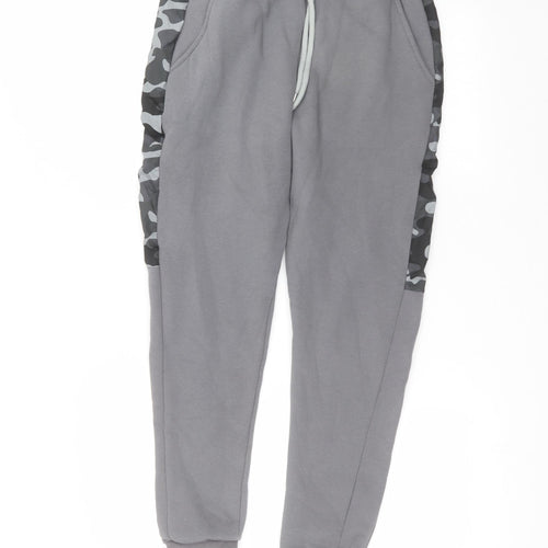 Boohoo Mens Grey Camouflage  Sweatpants Trousers Size M L25 in