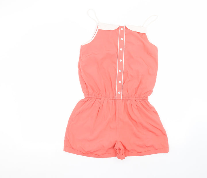 Marks and Spencer Girls Pink Playsuit One-Piece Size 12-13 Years