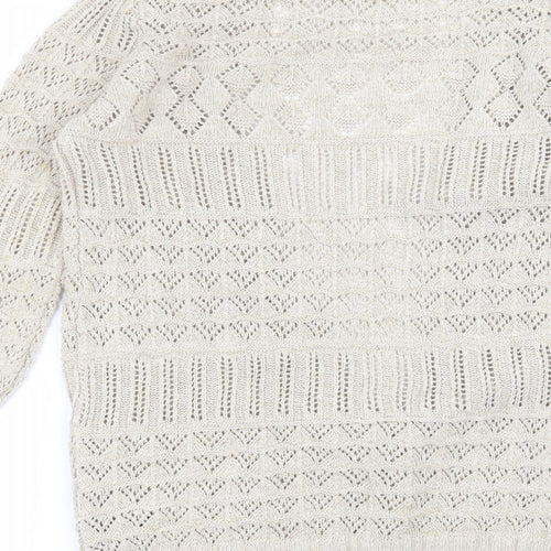 George Womens Beige   Cardigan Jumper Size 8