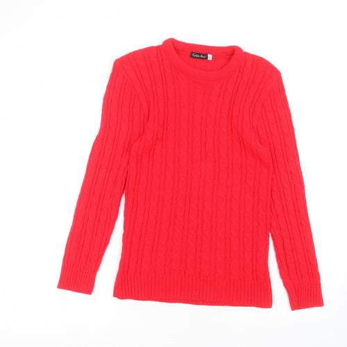 fashion alert Womens Red   Pullover Jumper Size M