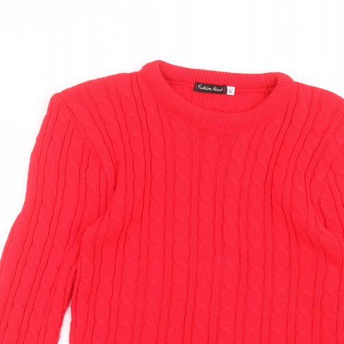 fashion alert Womens Red   Pullover Jumper Size M