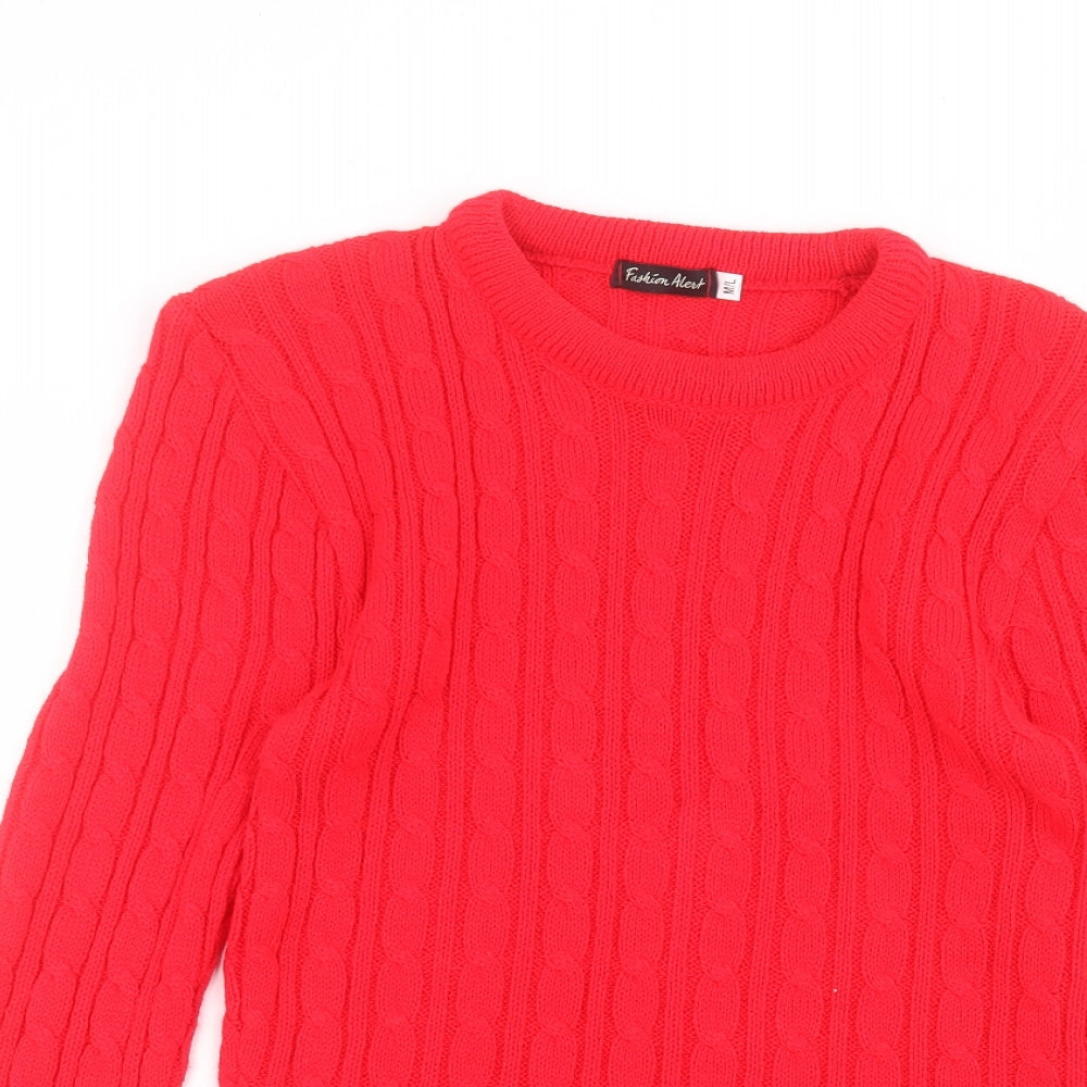 fashion alert Womens Red   Pullover Jumper Size M