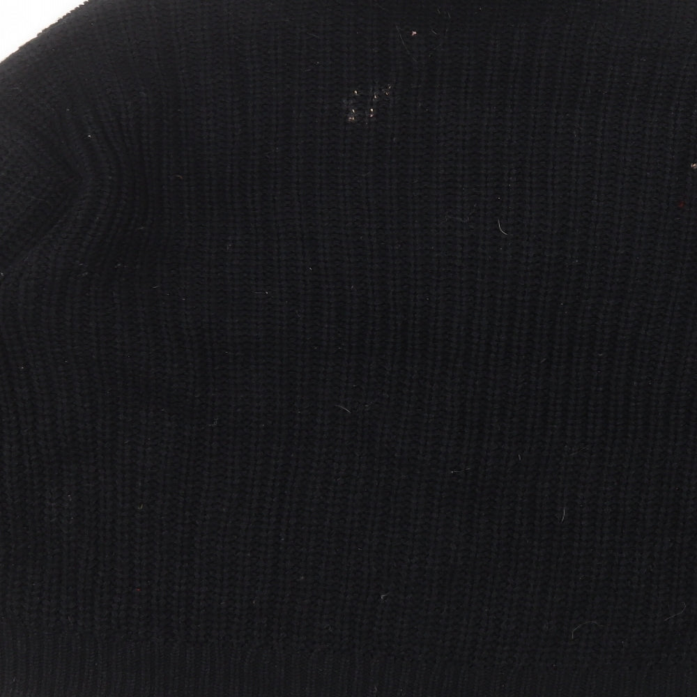 H&M Womens Black   Pullover Jumper Size S