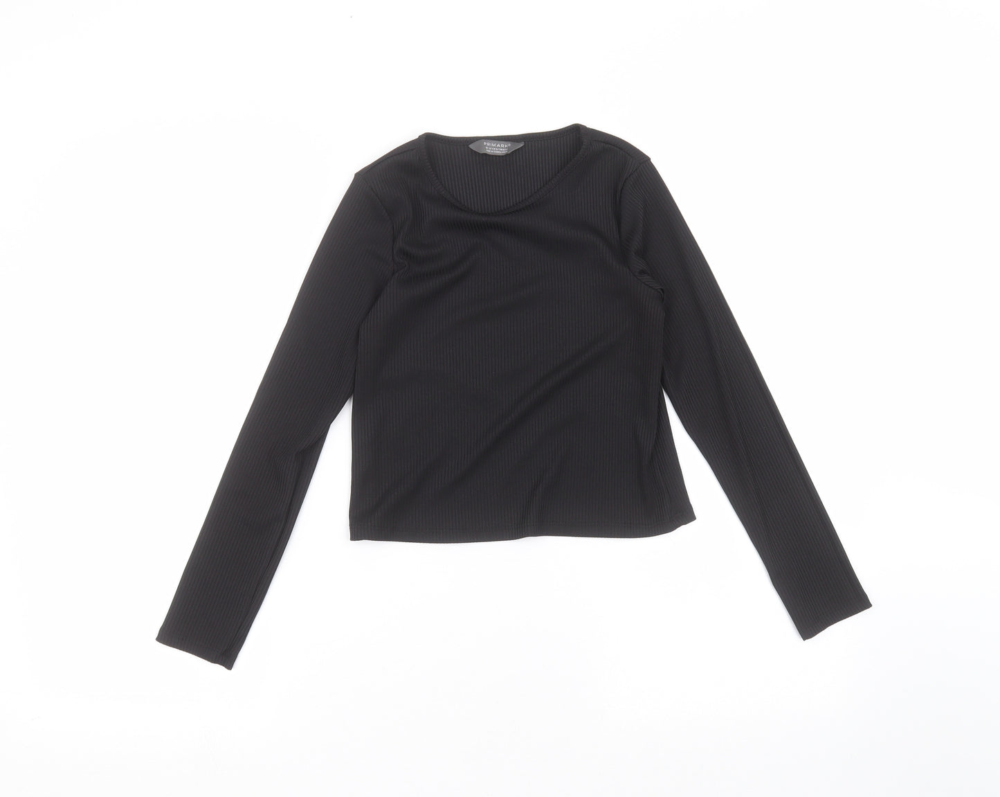 Primark Girls Black   Basic T-Shirt Size 10-11 Years