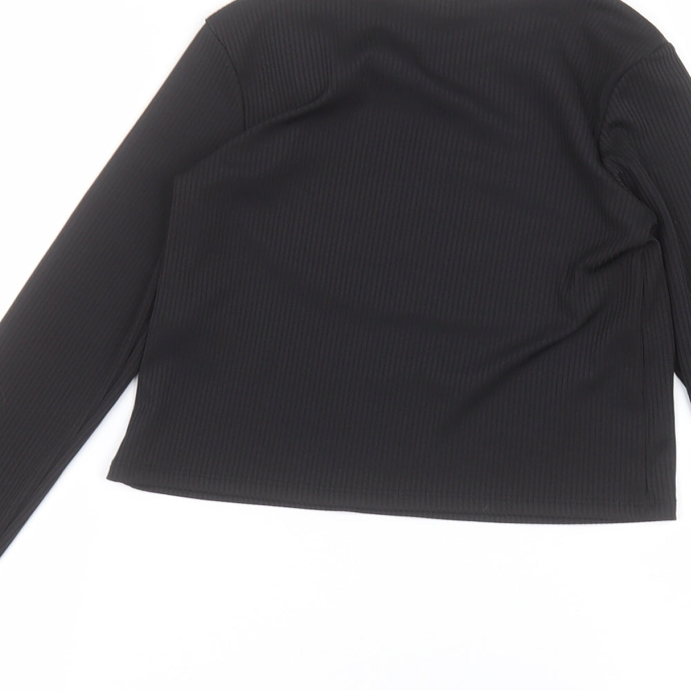 Primark Girls Black   Basic T-Shirt Size 10-11 Years