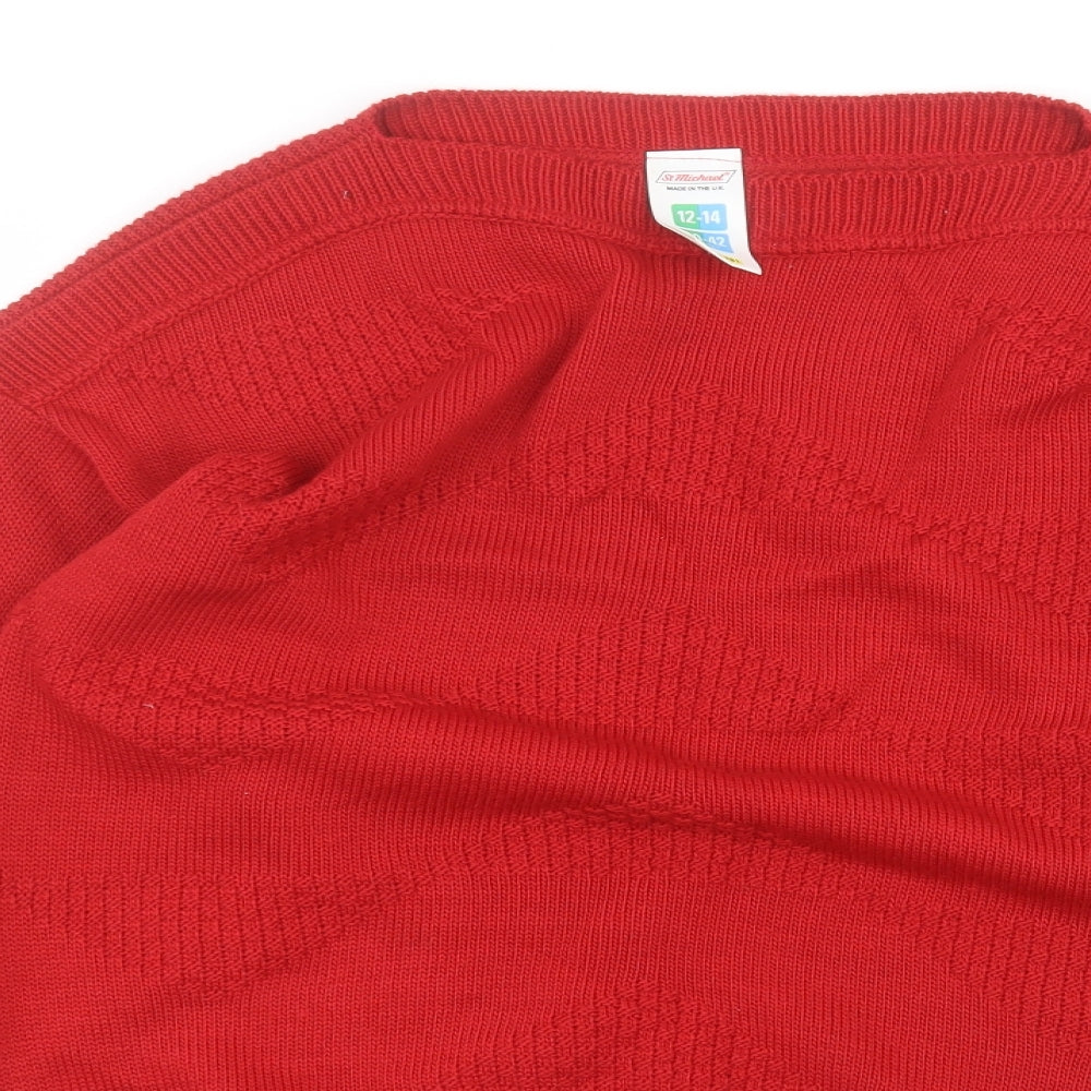 St michaels Womens Red   Pullover Jumper Size 12