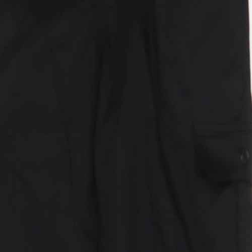 Black Knight Mens Black   Cargo Trousers Size 34 L31 in