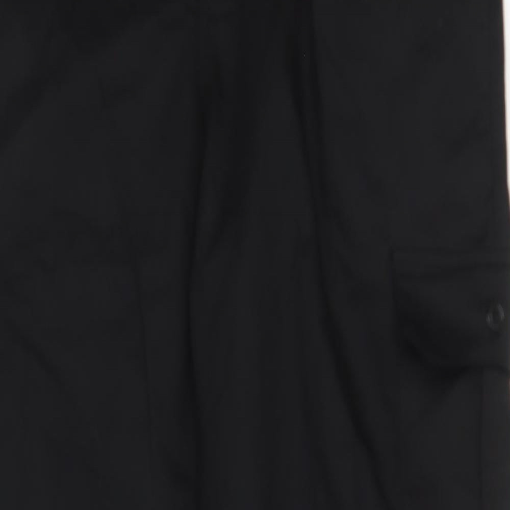 Black Knight Mens Black   Cargo Trousers Size 34 L31 in