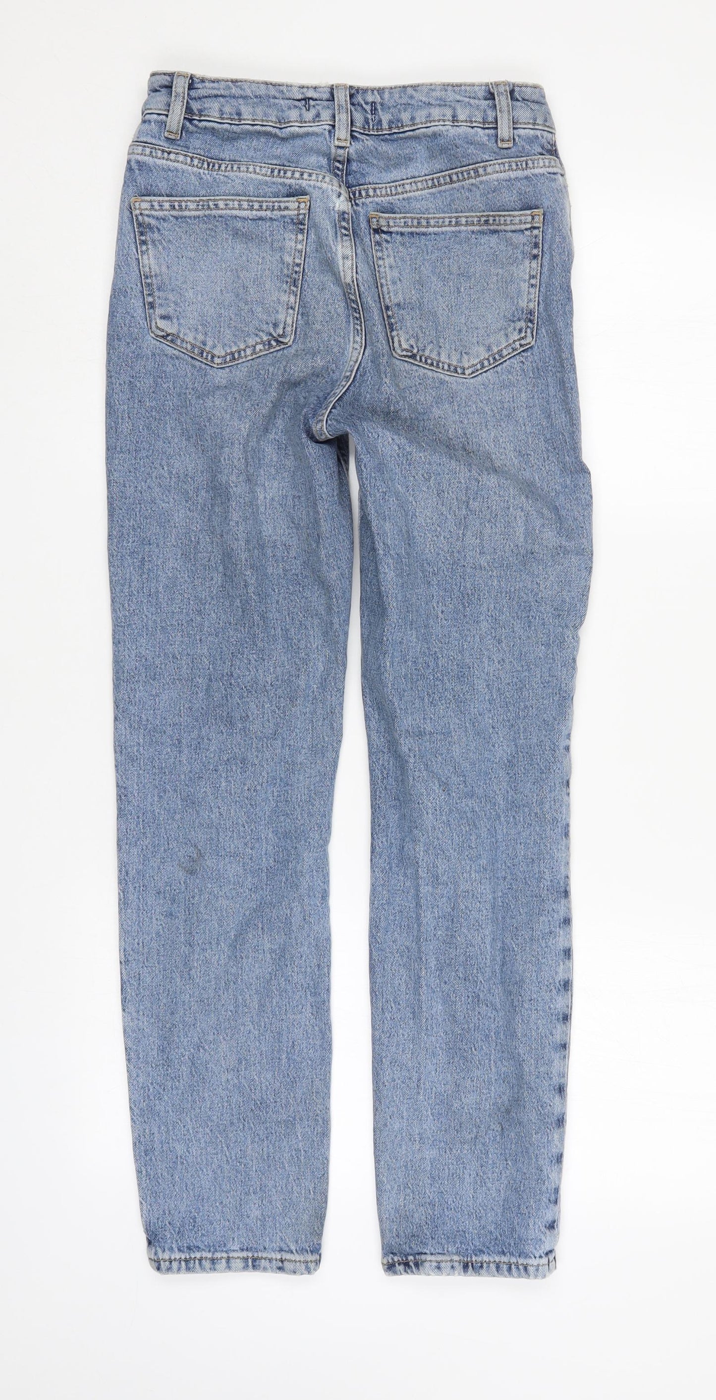 Denim & Co. Womens Blue   Straight Jeans Size 4 L28 in