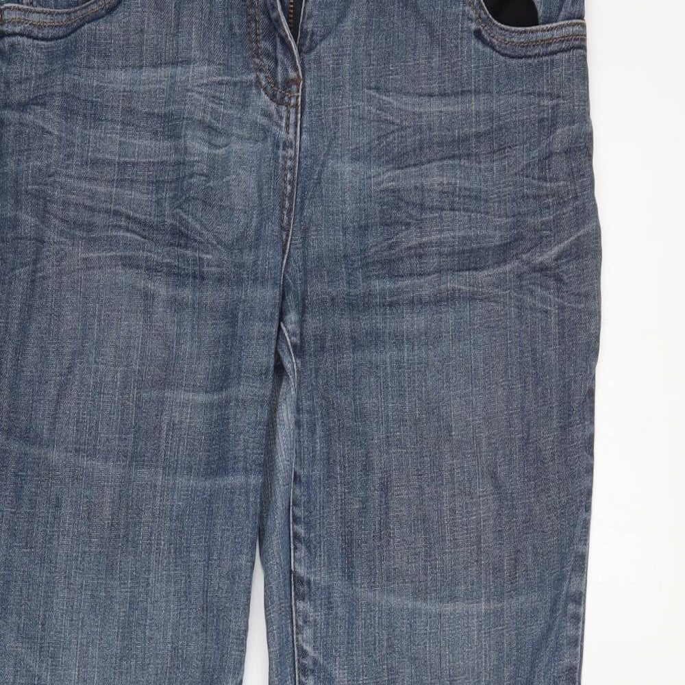 NEXT Womens Blue  Denim Straight Jeans Size 14 L30 in