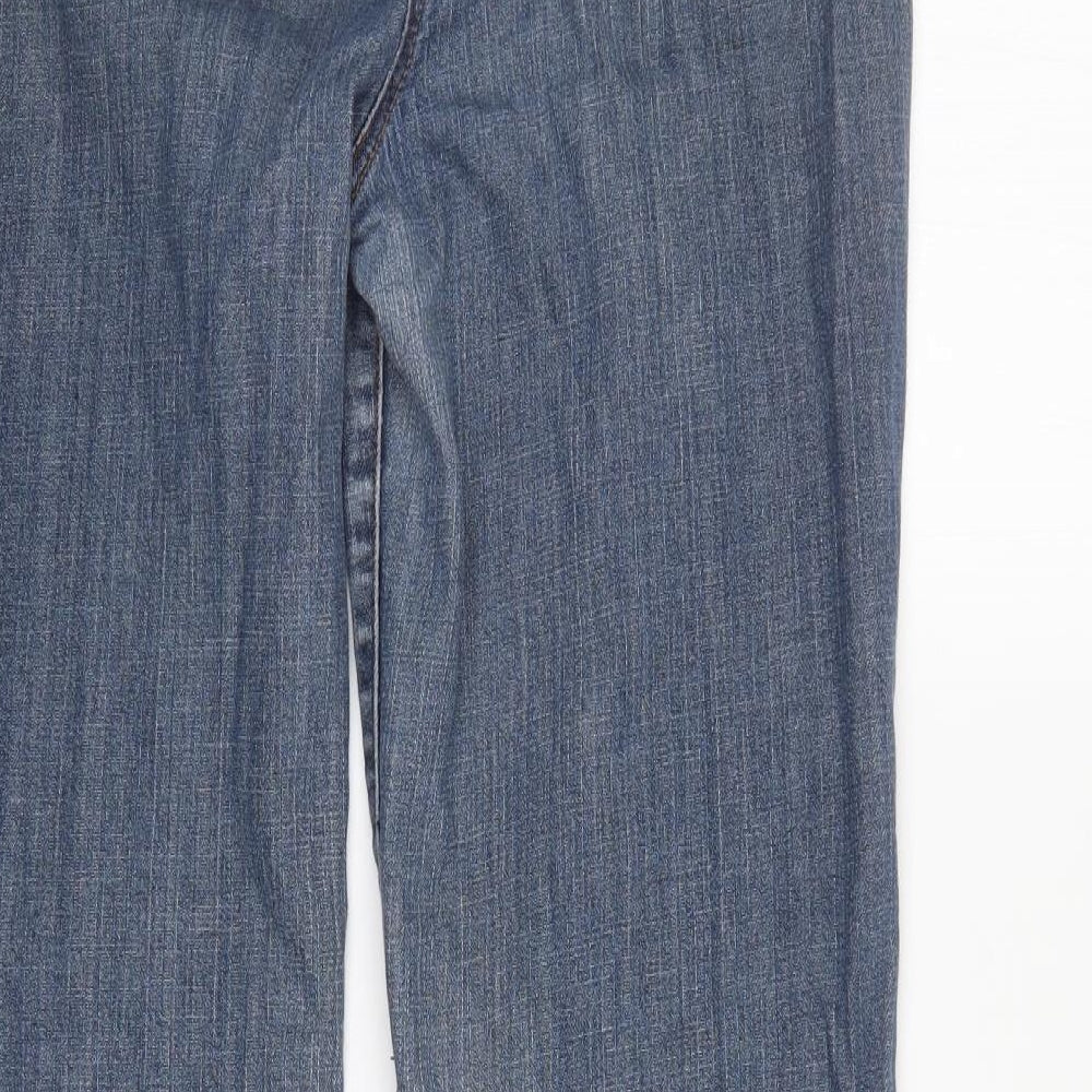 NEXT Womens Blue  Denim Straight Jeans Size 14 L30 in
