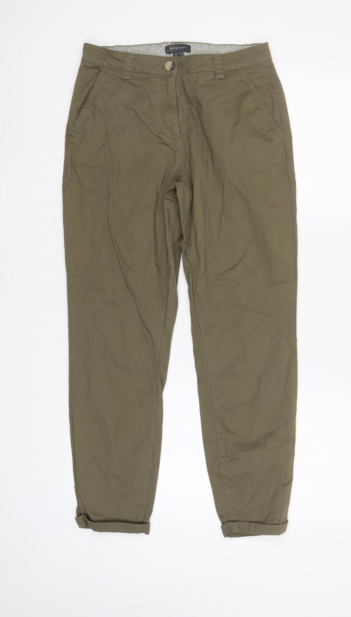 Primark Womens Green   Straight Jeans Size 8 L26 in